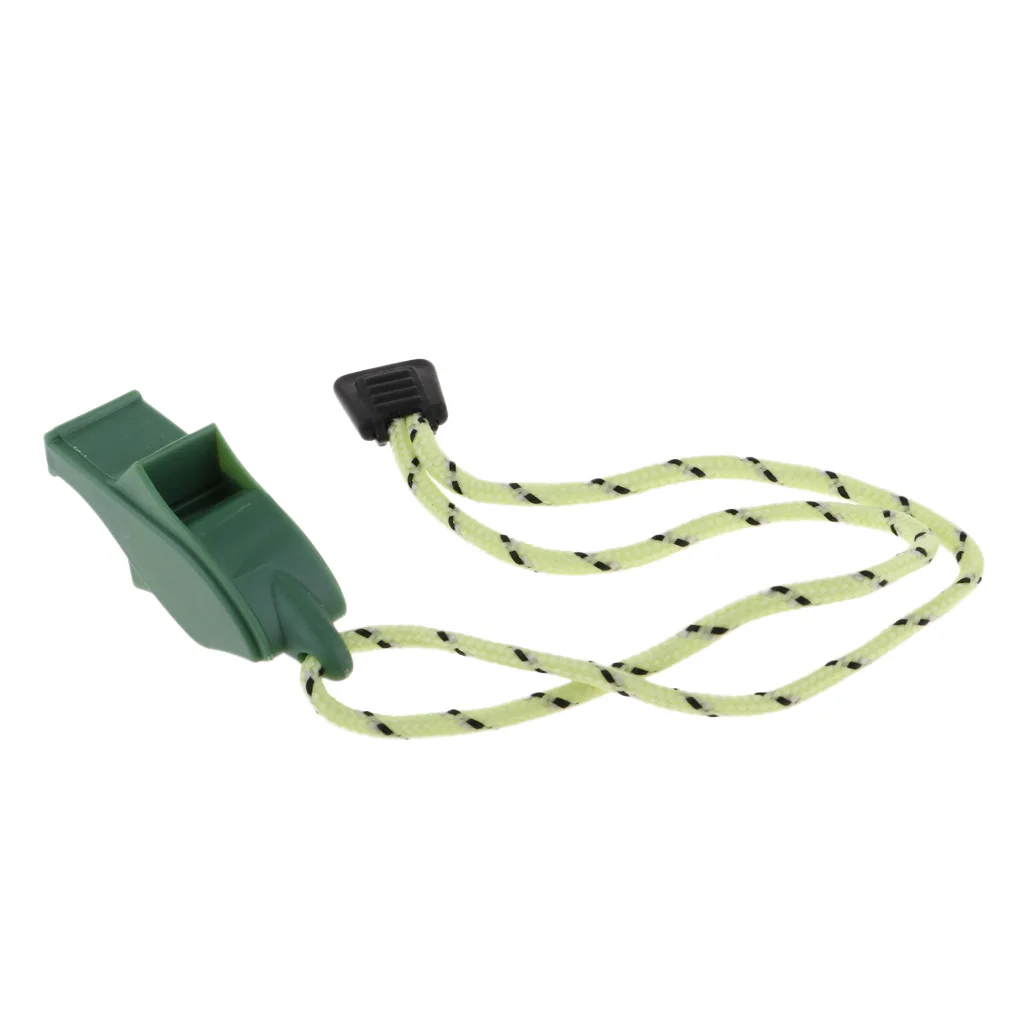 MagiDeal Safety Signal Whistle with lanyard for Boating Camping Hiking Hunting Emergency Survival Hand Strap Keychain