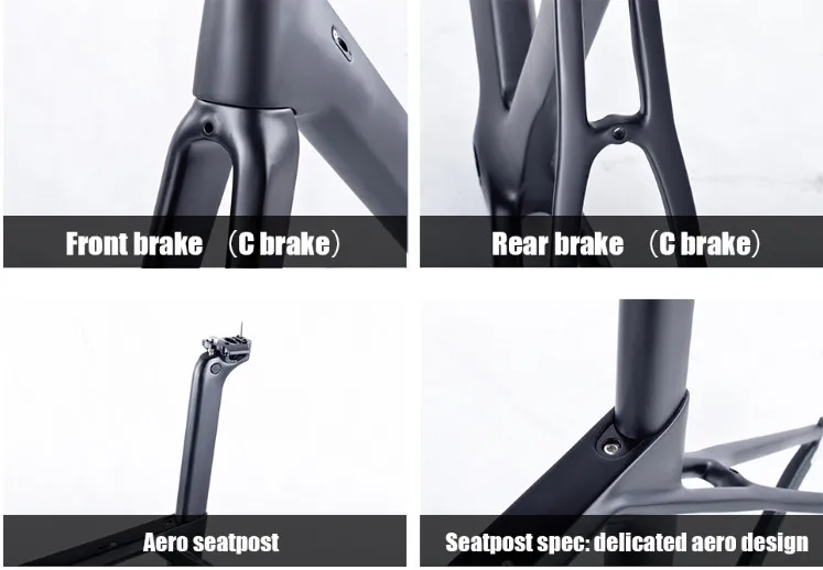 Perfect 2018 NEW Chinese Carbon Road Frame T800 UD black Aero full carbon fiber road bike frame QR or thru axle 47/51/53cm 10 Perfect 2018 NEW Chinese Carbon Road Frame T800 UD black Aero full carbon fiber road bike frame QR or thru axle 47/51/53cm 10