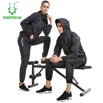 

Vansydical Workout Sports Suits Men Gym Tracksuit Women Yoga Sweatsuit Running Sets Lose Weight Sports Suit Fitness Sportswear