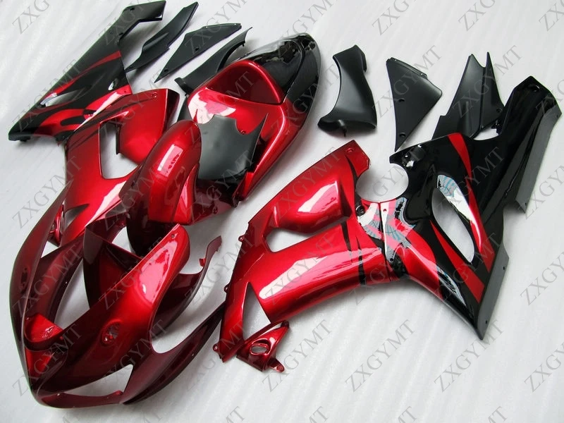 

Fairings for Kawasaki ZX6r 2005 - 2006 Black Red Plastic Fairings Ninja ZX-6r 2006 Fairing ZX6r 636 05