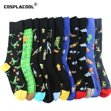 Уличные смешные мужские Носки с рисунком русалки, носки в стиле хип-хоп, унисекс, Harajuku, крутые, для скейтборда, Happy Calcetines Hombre Divertido