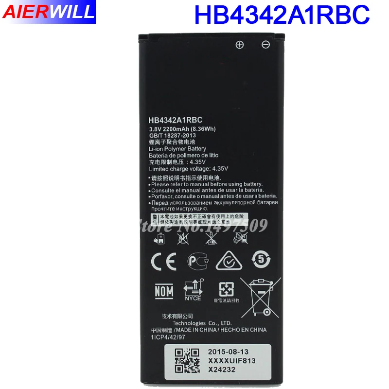 Аккумулятор HB4342A1RBC для Huawei y5II Y5 II 2 Ascend 5 + Y6 honor 4A 5A аккумулятор аккумулятора с