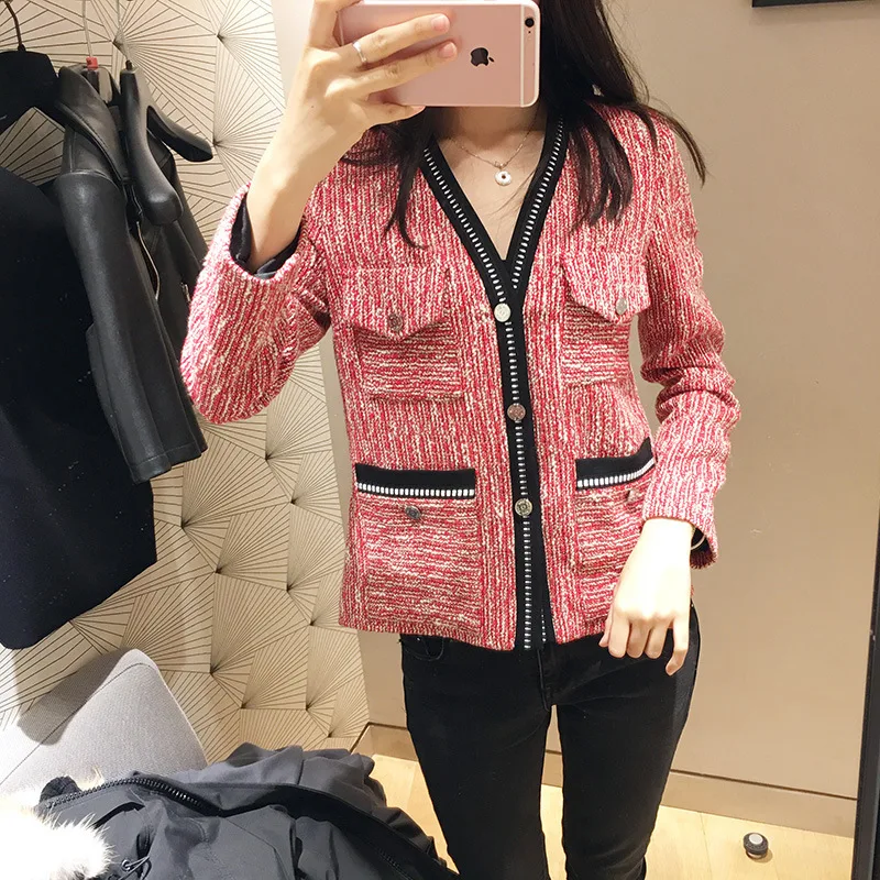 Women Jacket 2019 Spring and Summer New Casual Jacket V-neck Top
