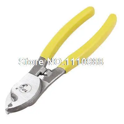 

6.5" Length Cutting Tool Cutter Pliers Yellow for Cable Wire