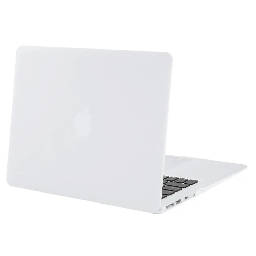 Твердый чехол Mosiso для Macbook Air, 13 дюймов,,,,,, матовый чехол, чехол для Mac Air 11+ силиконовый чехол для клавиатуры - Цвет: White