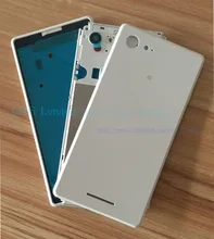 For Sony Xperia E3 D2203 D2206 D2202 Battery Cover Back Rear Door Case Replacement With NFC +Camera Free Shipping