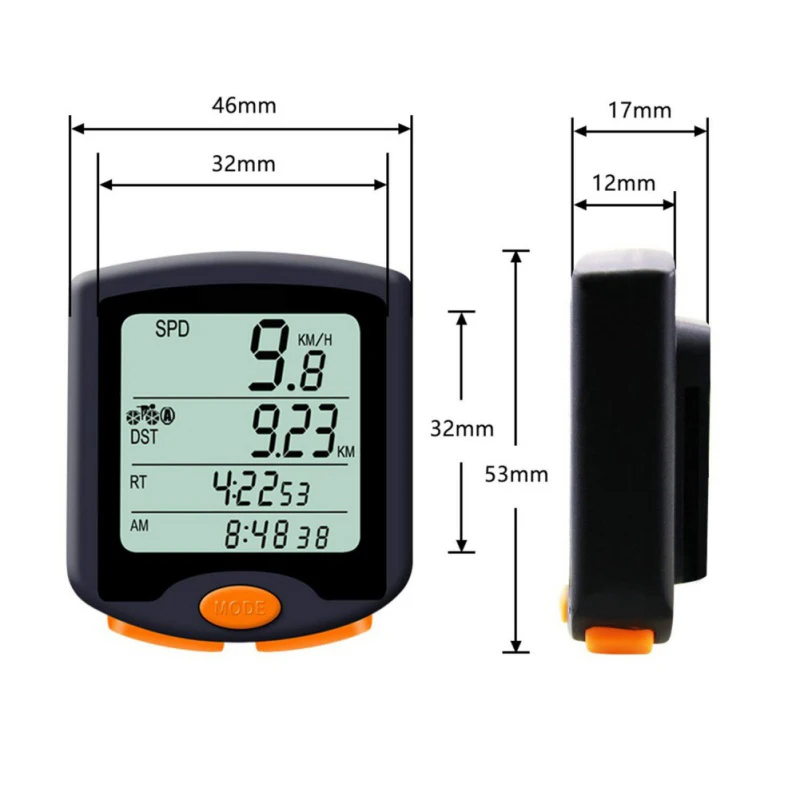 Bike Speed Meter Digital Bike Computer Multifunction Waterproof Sports Sensors Bicycle Computer Backlight Rainproof Speedometer