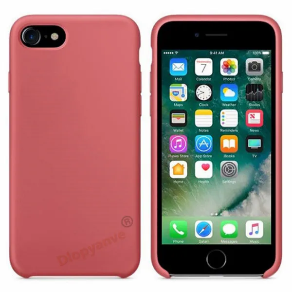 Официальный логотип Стильный силиконовый чехол для Apple Iphone 7 8 6 6 S Plus 5 5S SE чехол для Iphone X XS MAX XR чехол для телефона - Цвет: camellia red