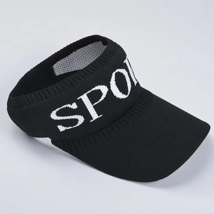 Sport-black Женская солнцезащитная Кепка для улицы, Спортивная воздушная Кепка, дышащая вязаная солнцезащитная Кепка бейсболка - Цвет: Sport-black