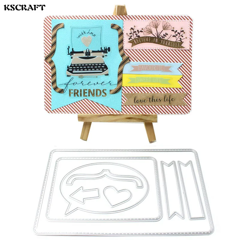 

KSCRAFT Photo Frame Label Metal Cutting Dies for DIY Scrapbooking/Card Making/Kids Fun Decoration Supplies