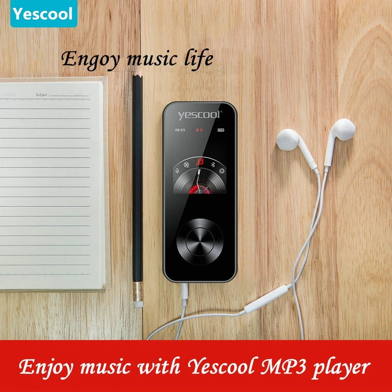 Yescool 1,8 дюймов Bluetooth hifi MP3 плеер с динамиком электронная книга FM радио Диктофон без потерь Музыкальный плеер мини Спорт walkman