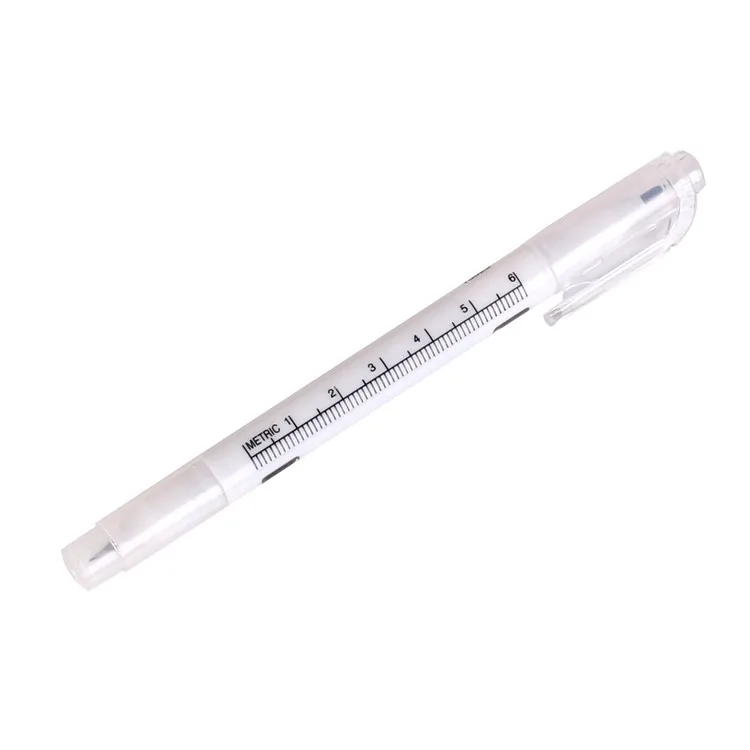 1pcs Tattoo Skin Marker Piercing Marking Pen fit Eyebrow Tattoo Scribe Tool Supply Surgical Double Heads Point Marking 1mm 0.5mm