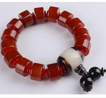 

100% natural red stone Buddha beads bracelet two models in both men and women fashion jewelry gifts