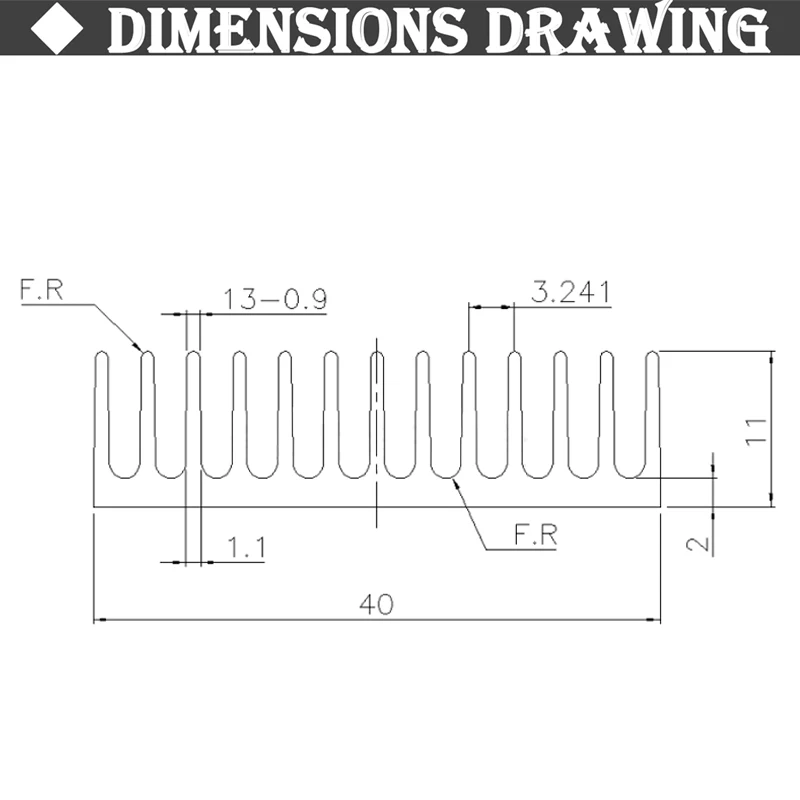 40x40x11mm