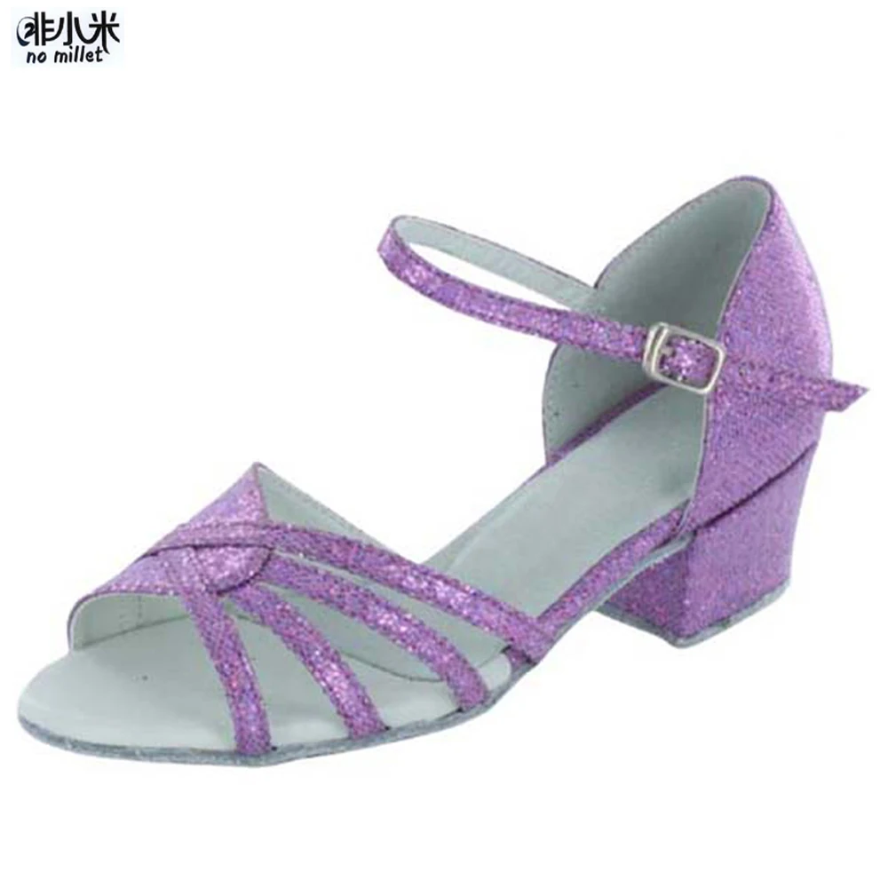 No Millet Dance Shoes Children Tango Ballroom Dancing Shoes Cute Color