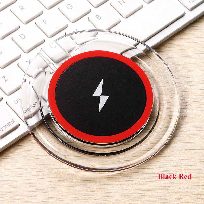 10Qi Wireless Charger Desktop phone charging Base Transparent USB Charging Pad