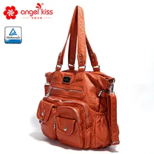 Kilka kieszeni luksusowe miękkie PU skórzane torby na ramię dla kobiet o dużej pojemności zakupy Crossbody torby Hobo europejska torebka na ramię