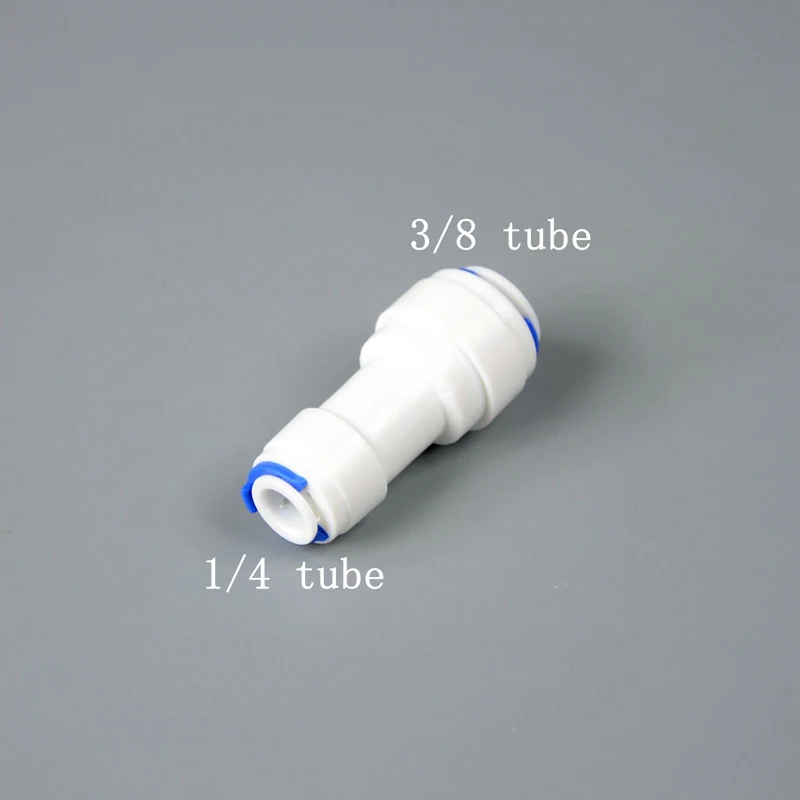 3/8 OD PE трубка к трубке/внутренняя и внешняя резьба Быстрый разъем аквариумный фильтр для воды RO фильтр система обратного осмоса - Цвет: 3
