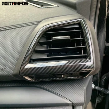 

Accessories Interior For Subaru Forester SK 2019 Carbon Fiber Air Conditioner Vent Cover Molding Trim Air Flow Outlet Frame
