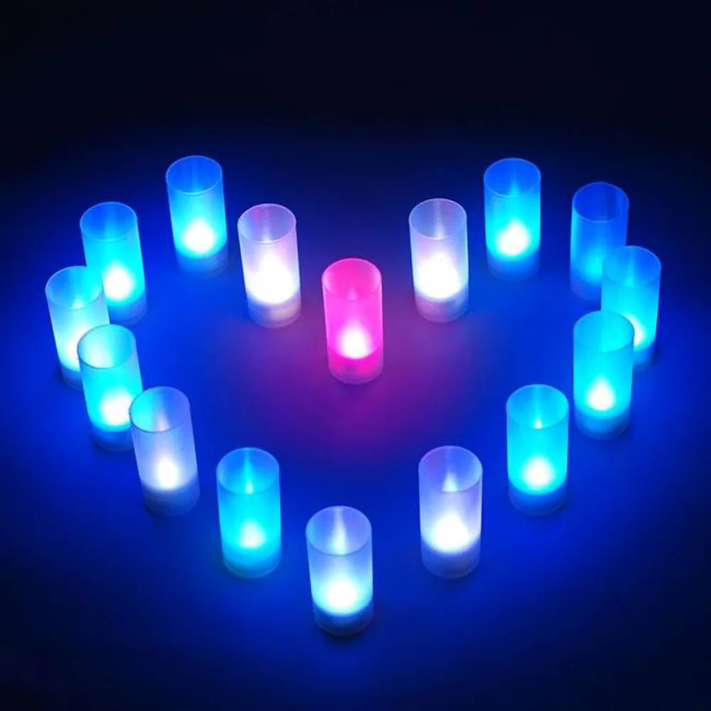 Novelty LED Electronic Color Change Flicker Candle Light Lamp For