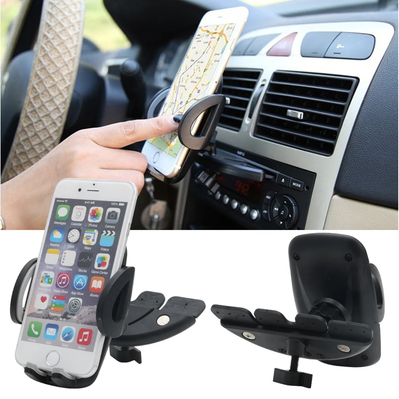 Car Auto CD Player Slot Mount Holder Cradle Stand For Mobile Smart