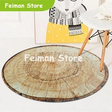 3D дерево, круглое кольцо, коврики и ковры, гостиная, спальня, нескользящий коврик, детская комната, компьютерный стул, диван