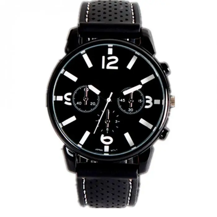 Повседневные брендовые часы, модные мужские военные кварцевые часы с силиконовым ремешком и большим циферблатом, мужские наручные часы TT@ 88