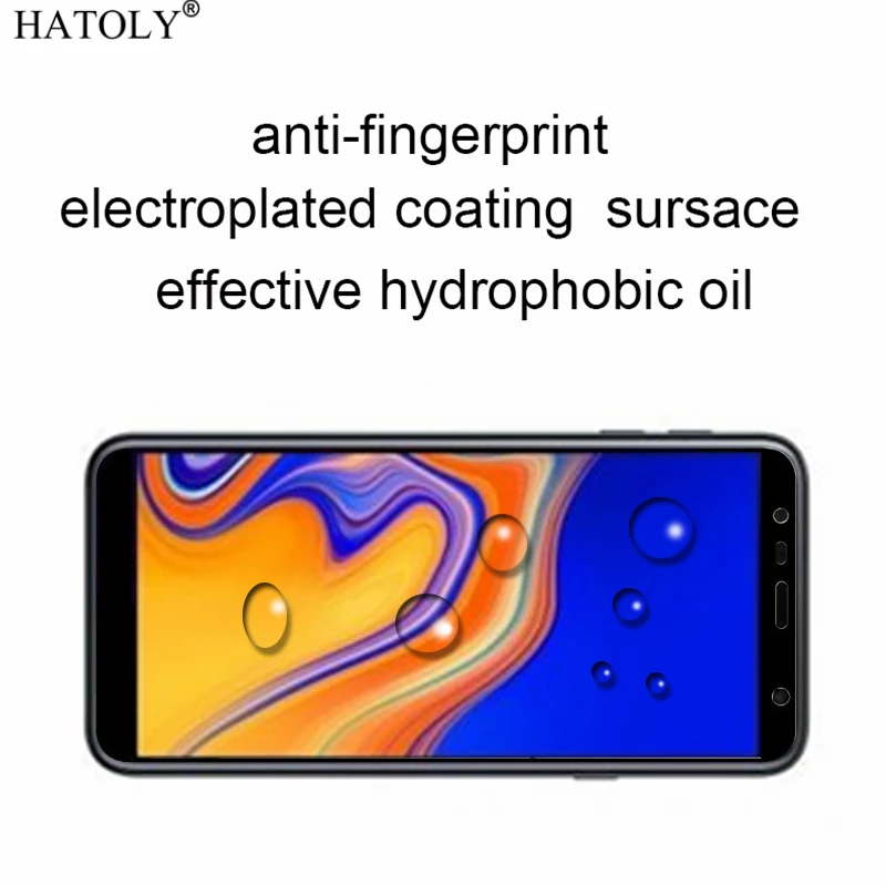 2 шт. закаленное стекло для samsung Galaxy J6 Plus защитная пленка экрана J610 полное покрытие