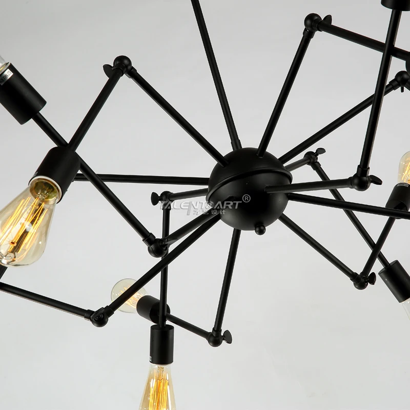110 V 220 V araña Loft colgante luces inicio iluminación lamparas de techo Iluminacion Interior iluminación Industrial 10