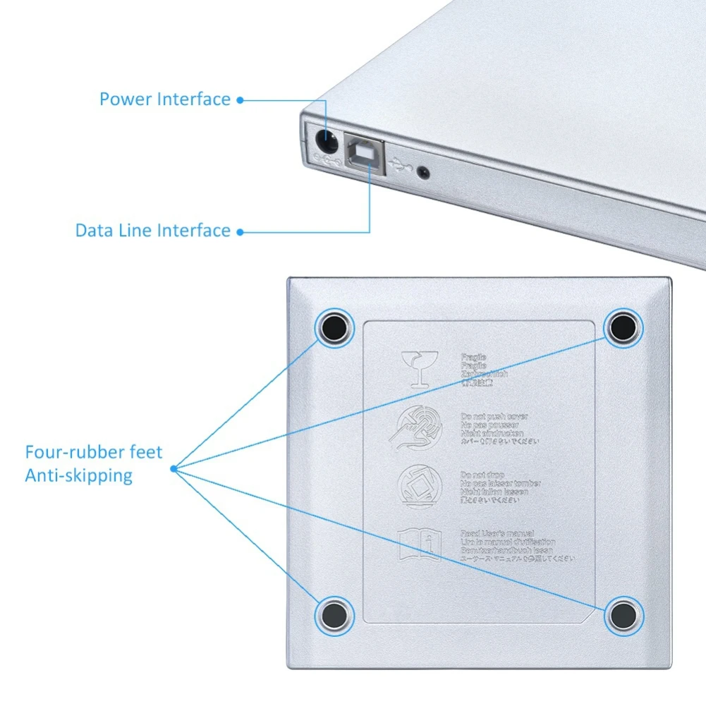 2018 New USB External CD-RW Burner DVD/CD Reader Player Optical Drive for Laptop Computer 2018 New USB External CD-RW Burner DVD/CD Reader Player Optical Drive for Laptop Computer