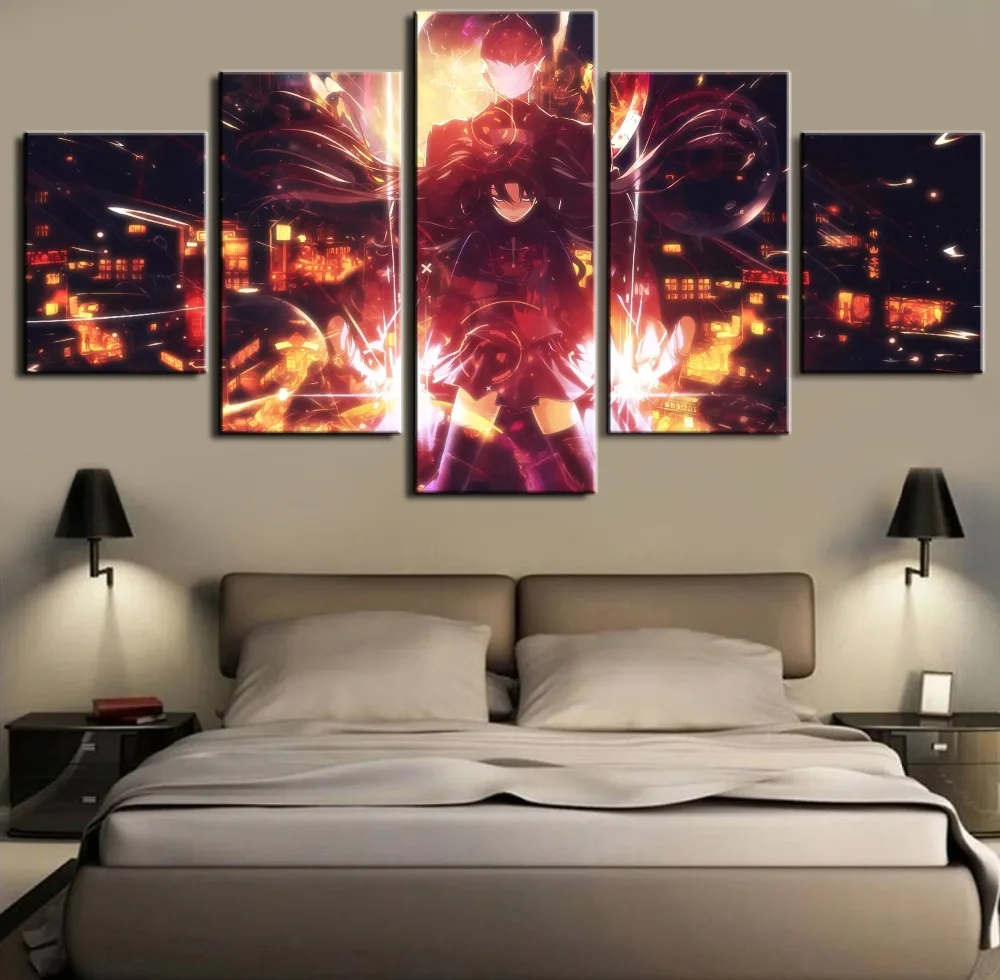 

Anime Fate/stay night Archer Modern Print Picture Poster Wall Art Canvas Painting Home Decor Picture5 Pieces Modern Decorative