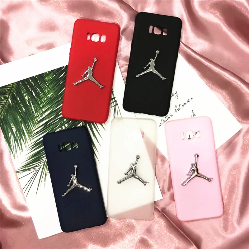 

Case For Galaxy note9 s8 s9 s10 s10e s10 plus s6 s7edge Back Cover Phone metal Air Jordan TPU Rubber Cases for note8 note5 J730