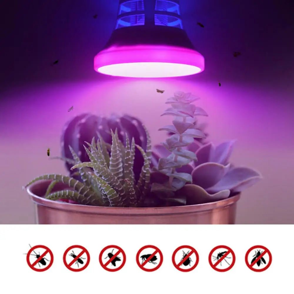 

HobbyLane LED Plants Growing Light Electric Shock Type Mosquito Killer Bulb Garden Decoreation Lamp