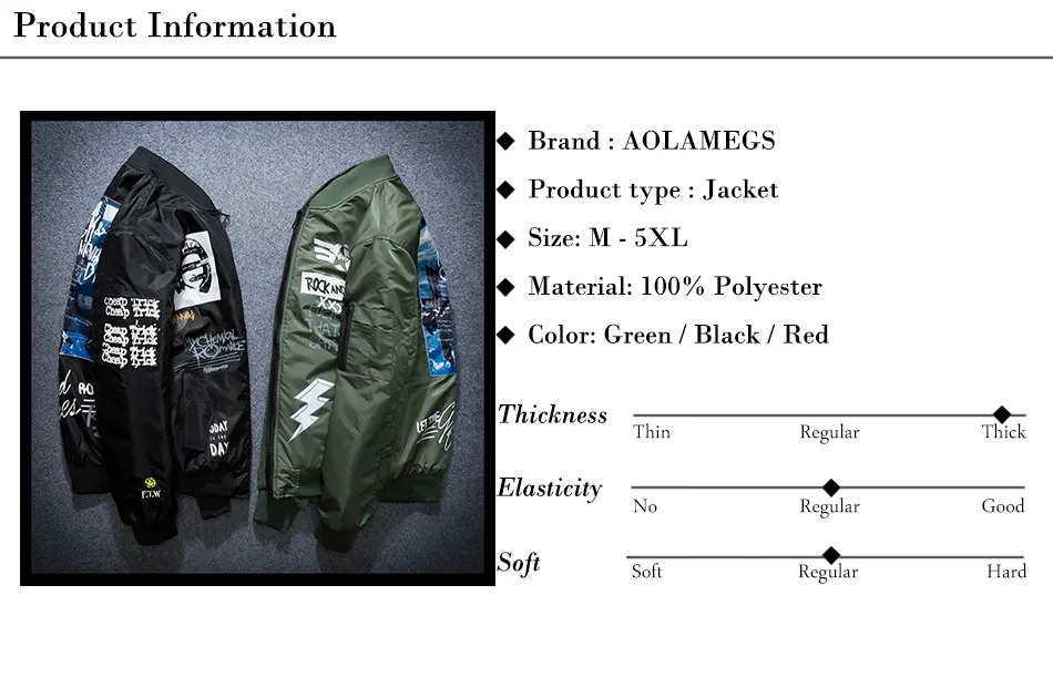 Aolamegs, зимняя мужская куртка в стиле рок-н-ролл размера плюс, толстая MA-1, куртка-пилот, мужская куртка с принтом, модное мужское пальто, осенняя ветровка