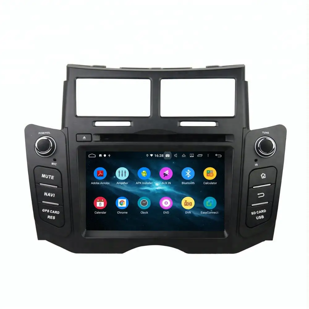 Sale 4GB RAM Octa Core 6.2" Android 9.0 Car Radio DVD Player for Toyota Yaris 2005-2011 GPS Bluetooth WIFI USB Mirror-link 1