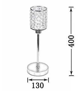 Современная хрустальная лампа для прикроватной тумбы, хромированная стильная барная стойка стол, светильник для освещения, креативная настольная лампа для Кабинета