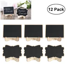 12 шт Мини креативная доска с поддержкой мольберт черная доска для доски сообщений знаки