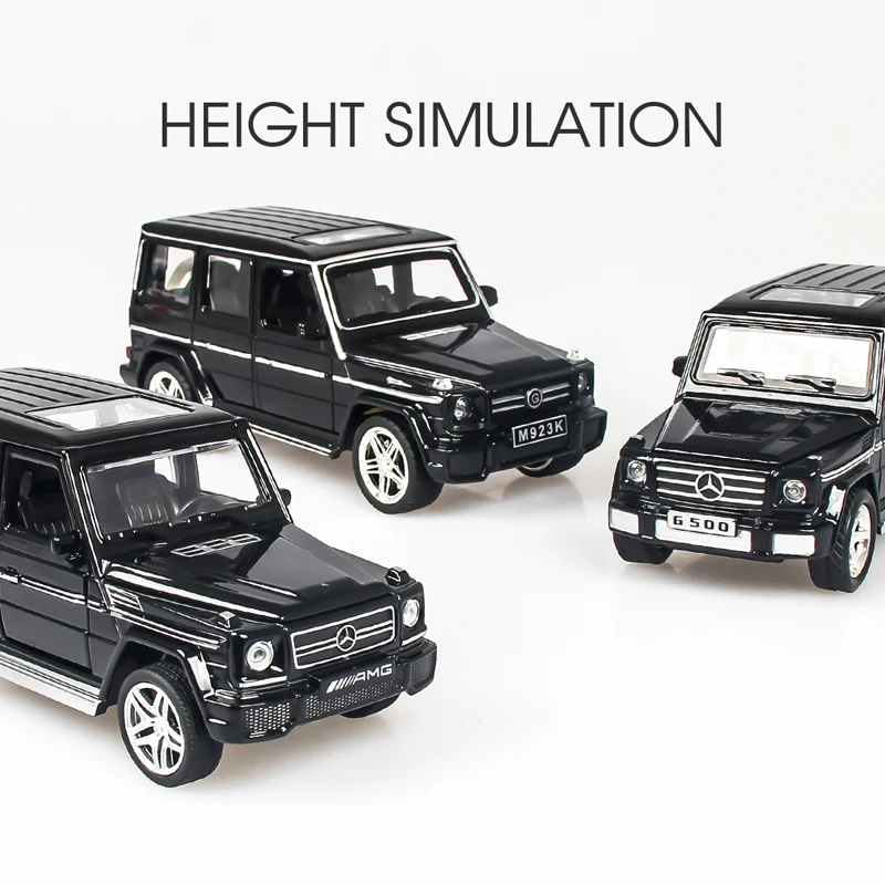 

Alloy Model Car with Sound & Light, Pull Back Toy Car For Benz G65 G500 SUV Jeep AMG