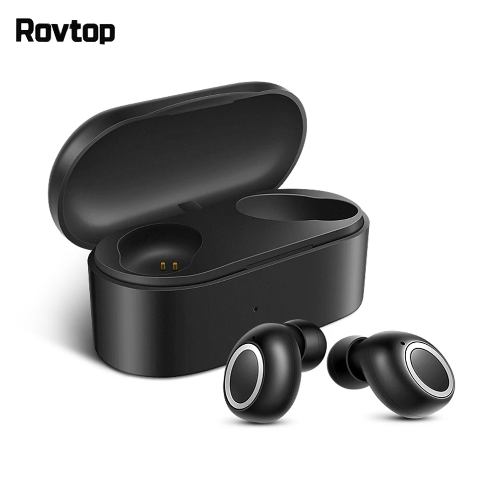 

3D Stereo Sound Bluetooth V5.0 Earphone Portable TWS Wireless Touch Earbud With Charge Case Sport Bass Headset Auto Power On/Off