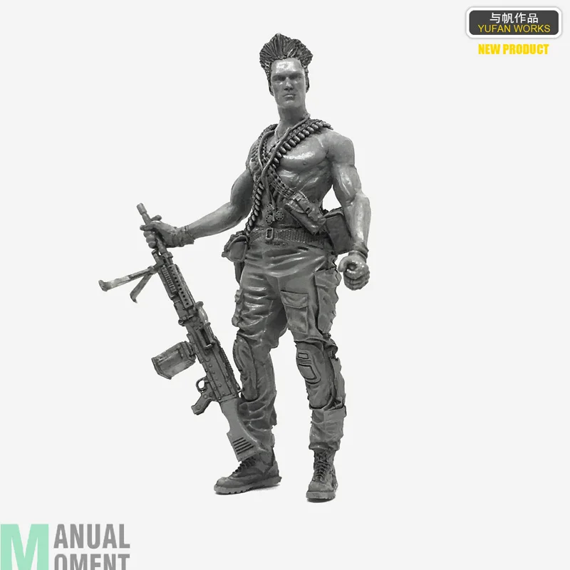 

Miniature 1/35 U.S Army Special Forces Street Fighter Guile Individual Soldier Resin Model Figure Kit A18-02