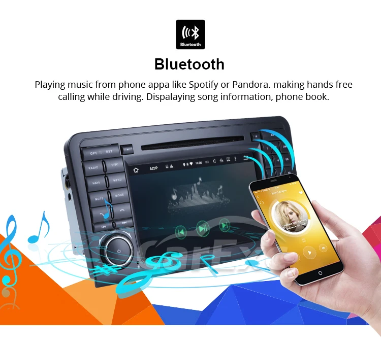 Discount Android 9.0 Octa Cores Car DVD GPS Player For Benz ML W164 W300 ML350 ML450 ML500 GL X164 GL350 GL450 GL500 Radio Stere Carplay 16