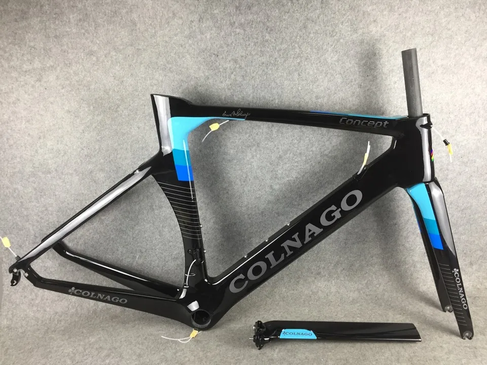 Синий Colnago концепция карбоновый велосипед DI2 карбоновый дорожный велосипед Полный велосипед с R7010 R8010 группа