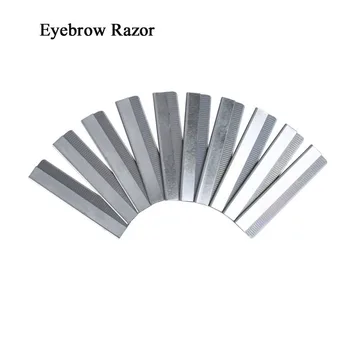 

100pcs Permanent Makeup Pack of Eyebrow Razor Stainless Steel Microblading eyebrow trimmer Brow Shaving Trimmers Make Up Tools