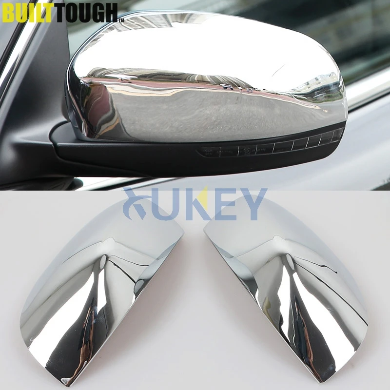 

For Jeep Cherokee KL 2014 2015 2016 2017 2018 2019 Chrome Side Door Rearview Mirror Wing Back Cover Molding Trim Car Styling