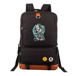 High-Q унисекс аниме Hatsune рюкзаки с Мику подростковый большой емкости VOCALOID рюкзак косплей рюкзак
