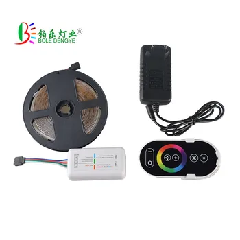 

RGB Led Strip Light 5M 10M SMD2835 Flexible Led Tape Rope Light 15M 20M RGB Led Ribbon IP65+RF RGB controller+DC 12V Adapter kit