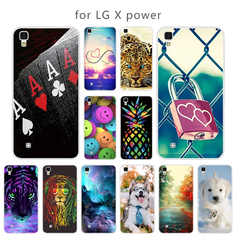 For LG X Power Case Luxury Silicone Fundas Skuli Back Covers for K220ds K220y Ls755 Coque Cases Lg |