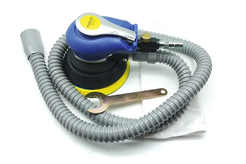 New 1pcs 5 inch Vacuuming Pneumatic sander Pneumatic polishing machine