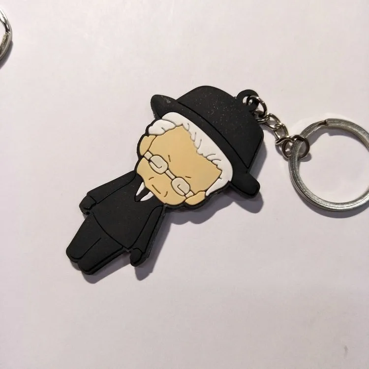 Comic Death Note cosplay PVC llavero Yagami L Misa Amane moda silicona para llaves colgante accesorio de la joyería Chaveiro