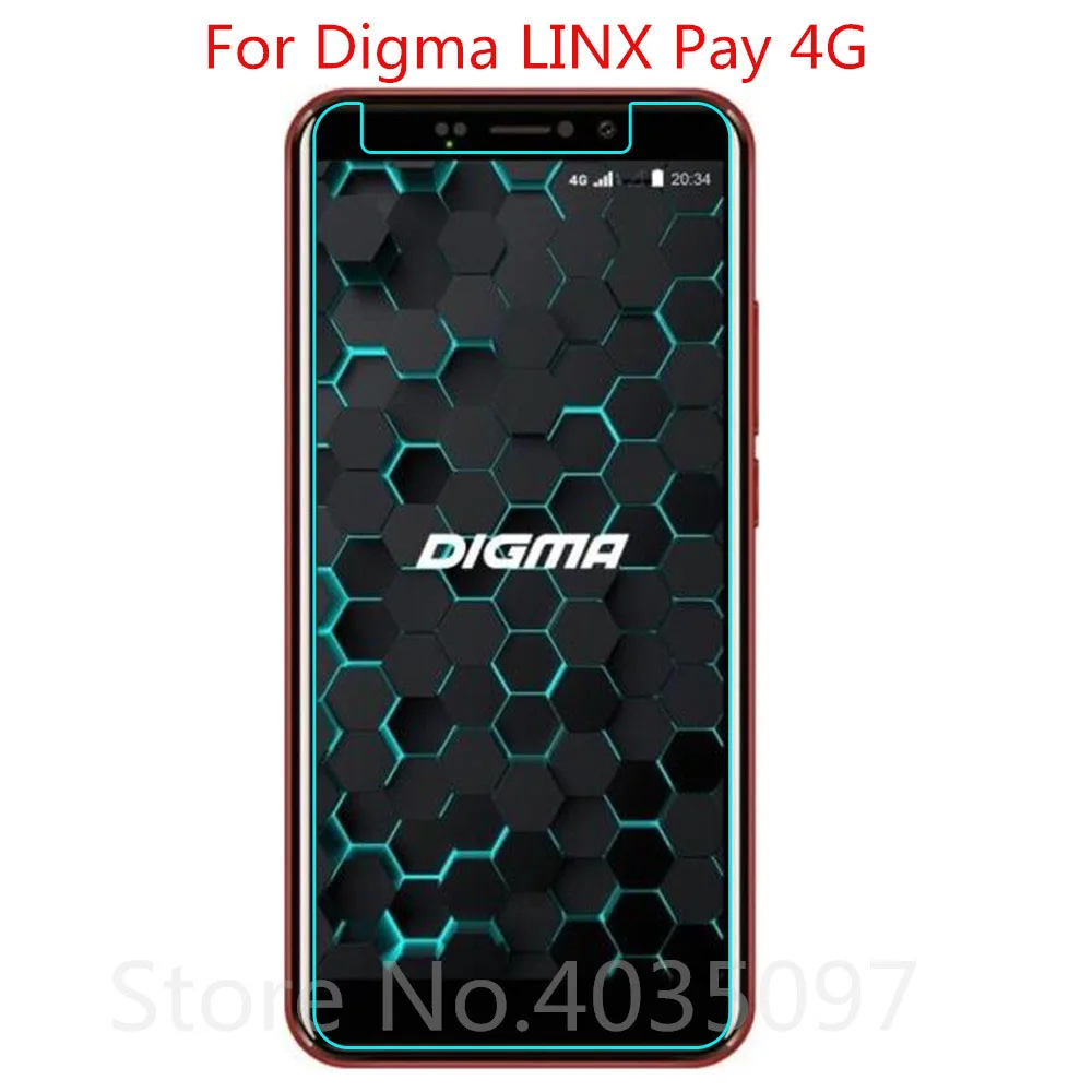 2 шт. для Digma LINX Pay 4G Защитная пленка из закаленного стекла Взрывозащищенная для Digma LINX Pay 4G Защитная пленка для экрана